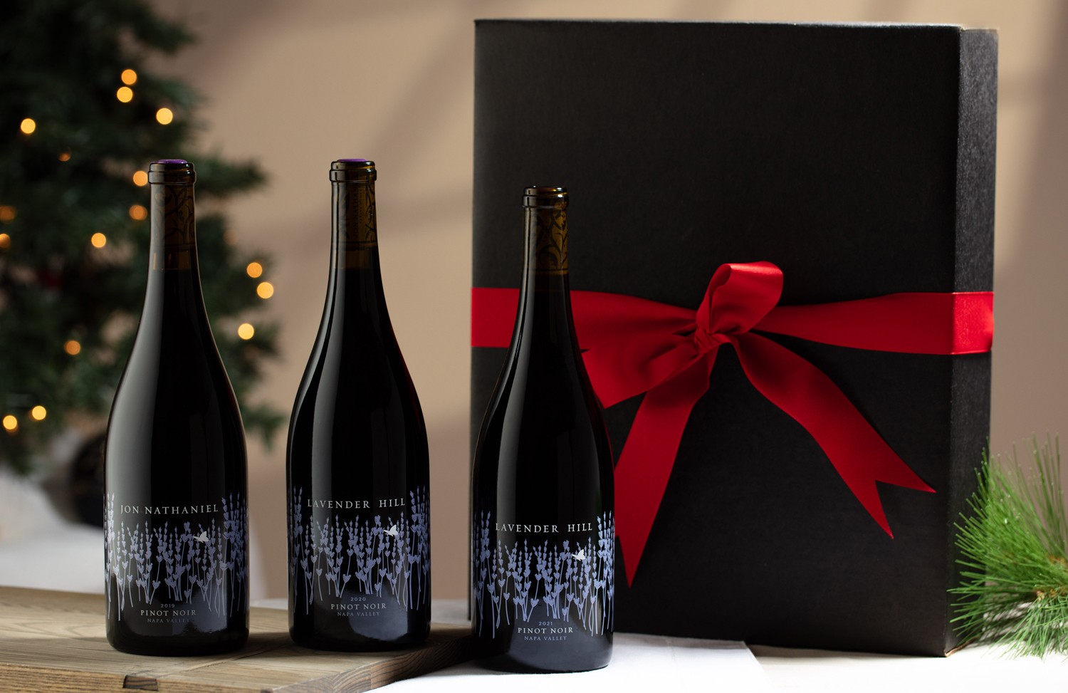 Lavender HIll Pinot Noir 3-Bottle Gfit Set